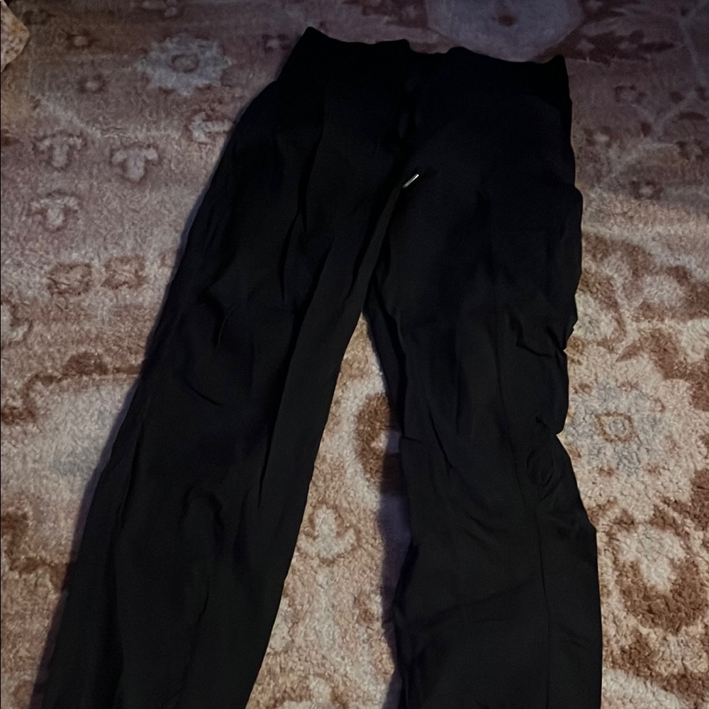 Lululemon Athletica Black Track Pants Relaxed Fit Joggers